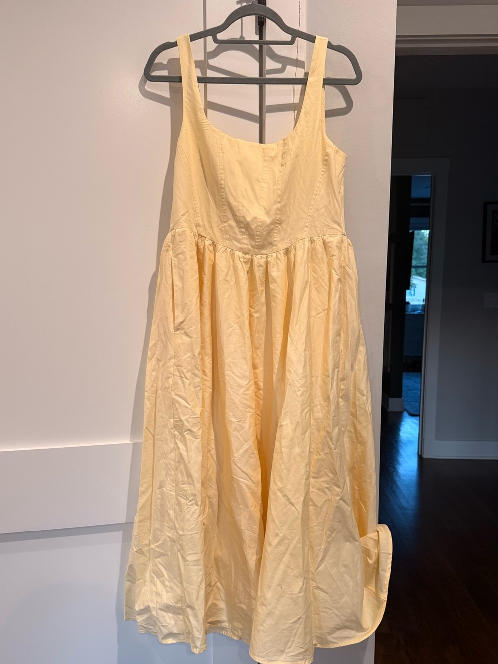 Yellow Sleeveless Women’s Dress - Brand WAYF, size medium.